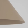 Modernistyczna wisząca lampa CONO S 10619 stożek metalowy beżowy