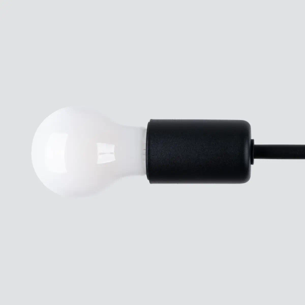 Żyrandol sufitowy Norah SL.1450 Sollux do jadalni minimalistyczny czarny