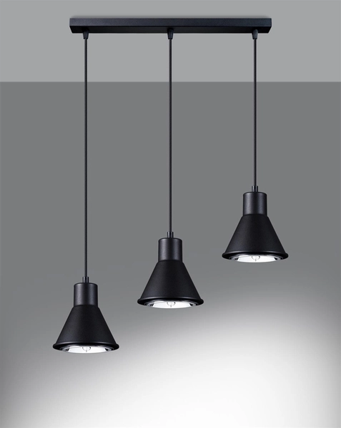 Lampa zwisowa Tazila SL.0990 Sollux industrial kuchenna czarna