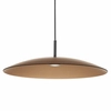 Lampa zwisająca PECA LE44272 LED 17W 3000K dysk czarna brązowa