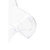 Designerskie krzesło salonowe Hover KH010100212 z tworzywa przezroczyste