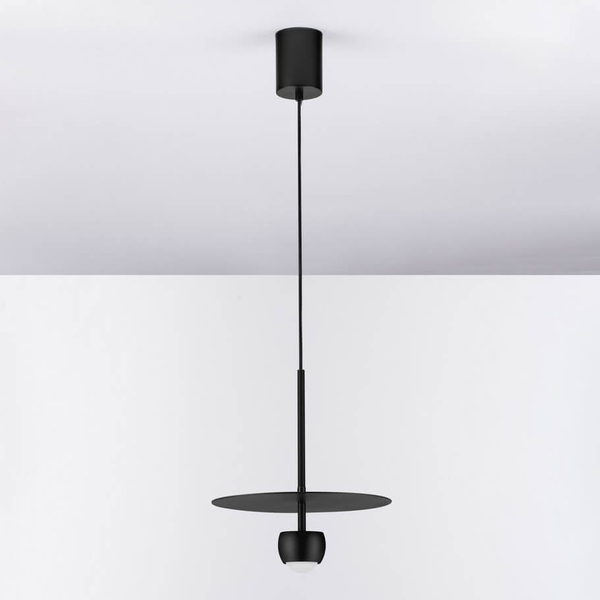 Okrągła lampa zwisająca BAILA LE44533 LED 8W 3000K nad stół czarny