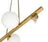 Wisząca lampa modernistyczna KAMA 34-73426 kule balls mosiężne białe