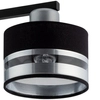 LAMPA sufitowa PRO 32150 Sigma metalowa OPRAWA abażurowa czarna srebrna
