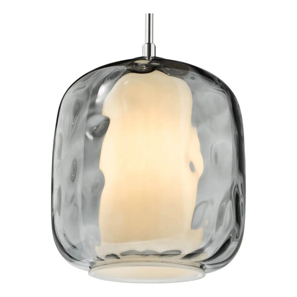 Wisząca szklana lampa Majella MAJ0150 do jadalni przydymiony chrom