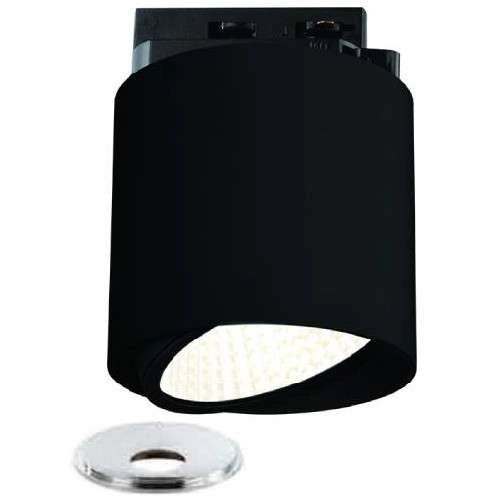 LAMPA sufitowa Neo Nero Mobile Track+UFO CR Orlicki Design metalowa OPRAWA do systemu szynowego 1-fazowego czarna chrom