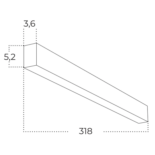 Lampa sufitowa ze ściemniaczem Linelio AZ5659 Azzardo 90W 3000-6000K czarna
