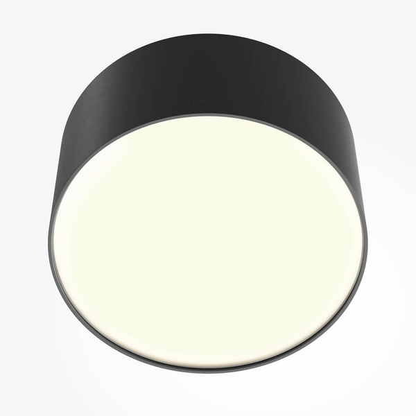 Sufitowa lampa do jadalni Zon C032CL-12W3K-RD-B LED 12W 3000K krążek czarna