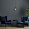 Industrialna LAMPA wisząca KALULA PND-78901-1-BK+SG Italux metalowy ZWIS druciany do przedpokoju czarny