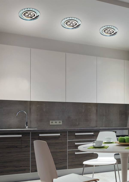 Wpustowa lampa podtynkowa 226941 do kuchni LED 2,1W 6000K chrom