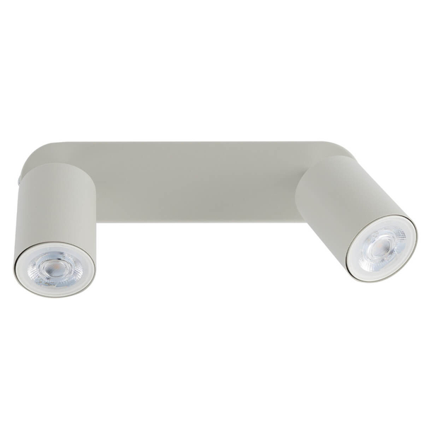 Sufitowa lampa do jadalni Livia 10239 podwójna tubki regulowana beżowa