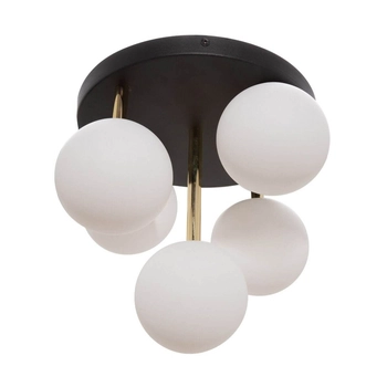 5-punktowa lampa natynkowa Ali plafon do holu złoty czarny