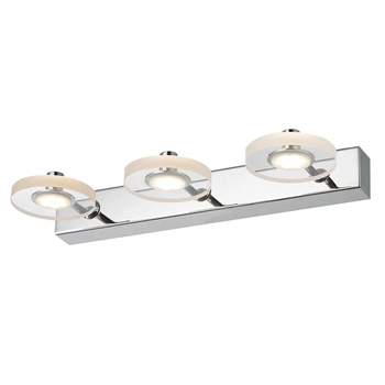 Ledowa lampa ścienna Harmony kinkiet LED 9W 3000K do sypialni chrom