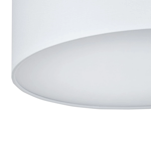 Sypialniana lampa sufitowa Rondo 4243 TK Lighting okrągła z tkaniny biała