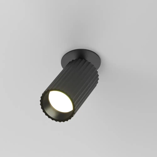 Wpuszczana regulowana oprawa sufitowa Calipso C110CL-01-GU10-B czarna