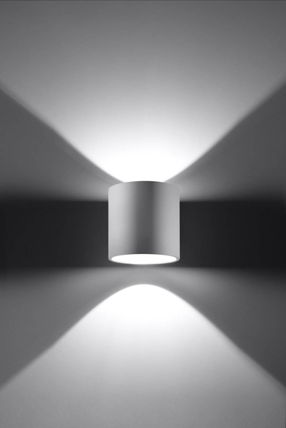 Kinkiet LAMPA ścienna SL.0050 metalowa OPRAWA tuba biała