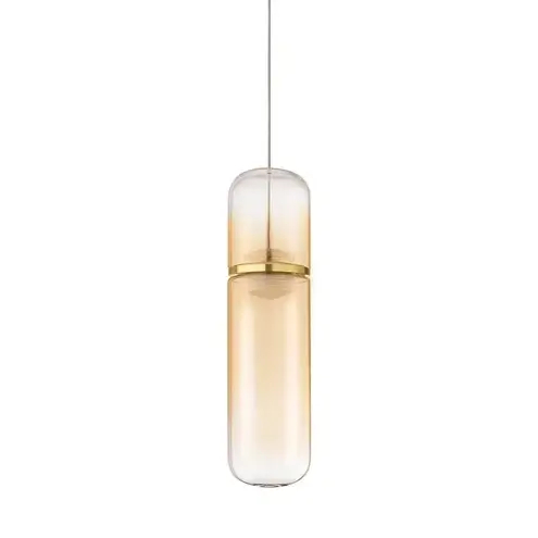 Zwisająca lampka tubka REBALVO LE45198 LED 7W 3000K złota