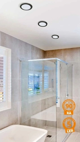 Sufitowa lampa minimalistyczna Slim LED 6W wpuszczana czarna