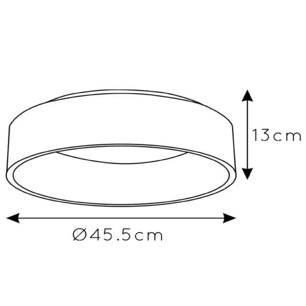 Sufitowa lampa ledowa Talowe 46100/32/31 Lucide LED 30W 3000K okrągły biały