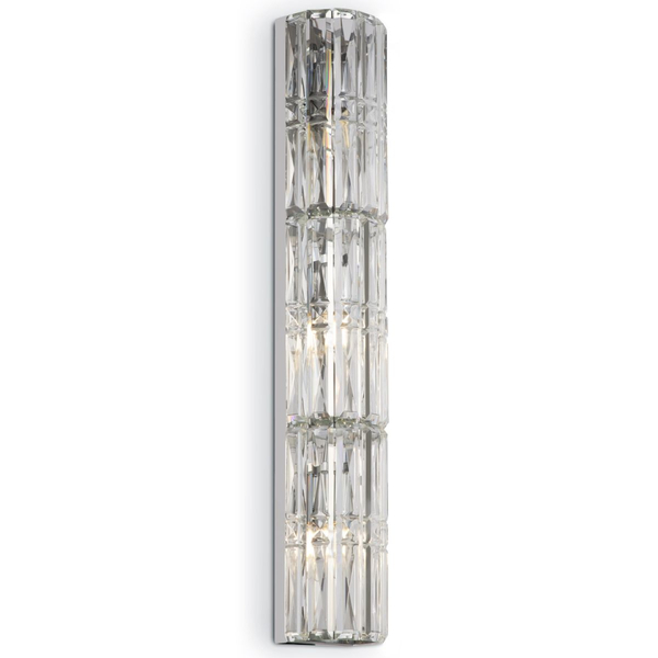 Kryształowa lampa ścienna Facet MOD094WL-03CH Maytoni tuba chrom