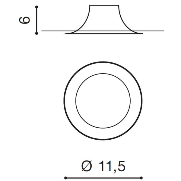 Podtynkowa lampa sufitowa Remi AZ4143 do jadalni czarna