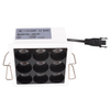 Kwadratowa lampa wpuszczana X-LINE H0137 Maxlight LED 10W 3000K biały czarny
