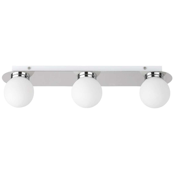 LAMPA sufitowa BECCA 2112 Rabalux łazienkowa OPRAWA szklane kule balls IP44 białe chrom