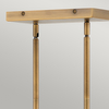 Podłużna lampa wisząca QN-ENSEMBLE6-BB metalowa brązowa