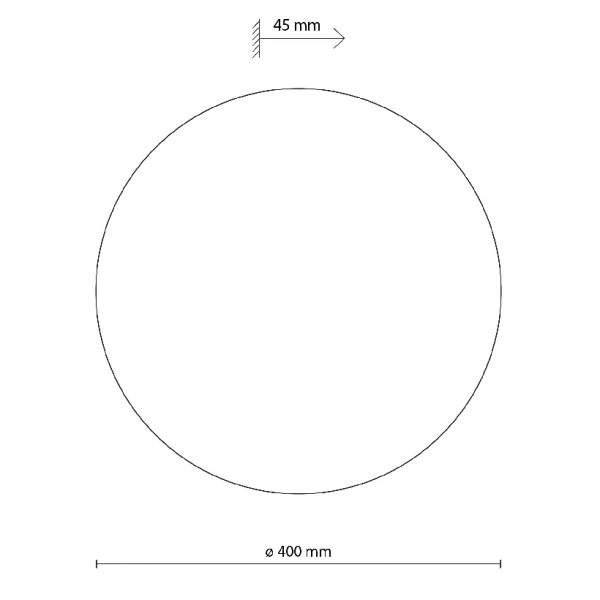 Dekoracyjna lampa ścienna Luna Sabia 10625 okrągłą koło beżowy