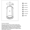 Spot LAMPA sufitowa ARIDA 1110 Shilo natynkowa OPRAWA tuba DOWNLIGHT czarny