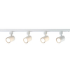 System szynowy SNOW LP-737 WH SET Light Prestige metalowa OPRAWA zestaw listwa z reflektorkami białe