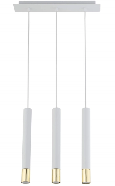 Wisząca lampa pokojowa Sopel Grand 33388 listwa do holu biała złota