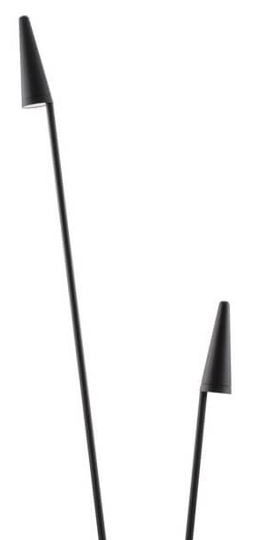 Ogrodowa lampa stojąca CUAUTLA LE71464 Luces Exclusivas LED 17W 3000K IP54 czarna