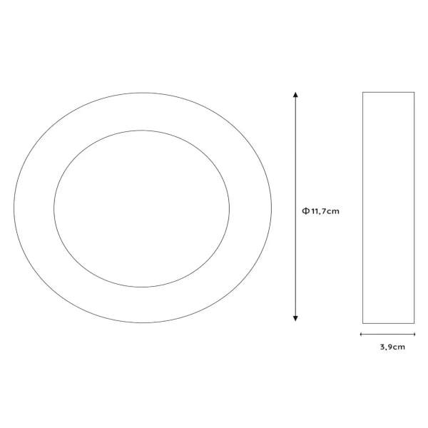 Okrągła lampa sufitowa BRICE-LED 28116/11/31 Lucide LED 8W 3000K IP44 biały