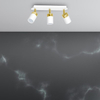 Regulowana LAMPA sufitowa JOKER MLP6130 Milagro metalowa OPRAWA plafon reflektorowy biały złoty