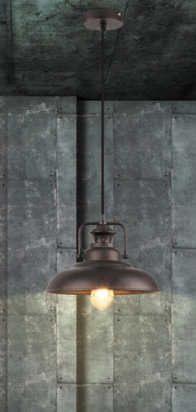 Industrialna LAMPA wisząca KYLE 2930 Rabalux metalowa OPRAWA ZWIS kopuła żarówka przewód brązowa