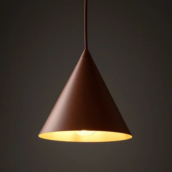 Wisząca lampa stożkowa CONO 10076 nad stół ceglany