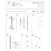 Naścienna lampa do sypialni COMMA 11884 LED 19W 3000K biała