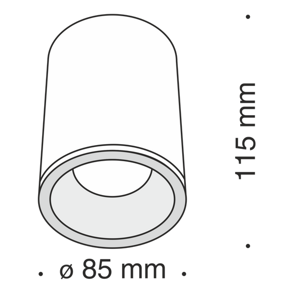 Downlight sufitowy Zoom C029CL-01W Maytoni do łazienki IP65 biały