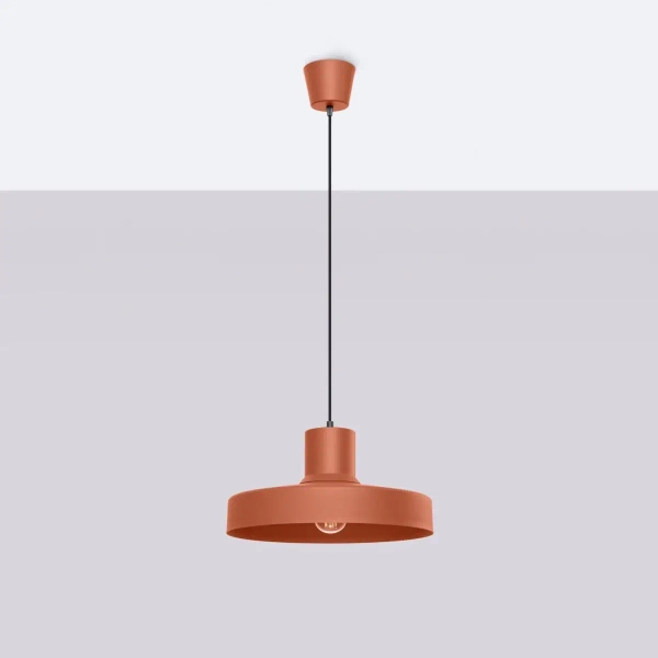 Lampa wisząca nad wyspę BILO SL.1706 kapelusz terakota