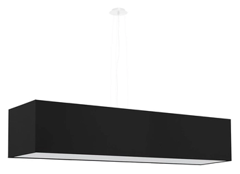 Abażurowa lampa wisząca SL.0782 prostokątna nad stół czarna
