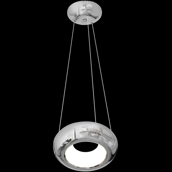 LAMPA wisząca MERCURIO ML328 Milagro okrągła OPRAWA metalowa zwis LED 12W 4000K pierścień circle chrom