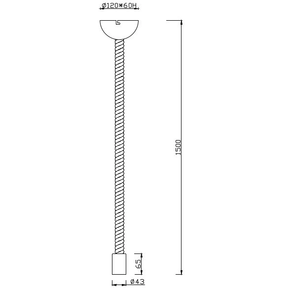 Marynistyczna LAMPA wisząca ROPE 310100104 Trio metalowa OPRAWA zwis lina patyna beżowa