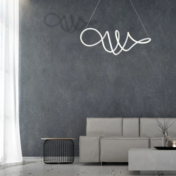 Designerska lampa wisząca LOCA 56W ML5491 LED 56W 4000K biała