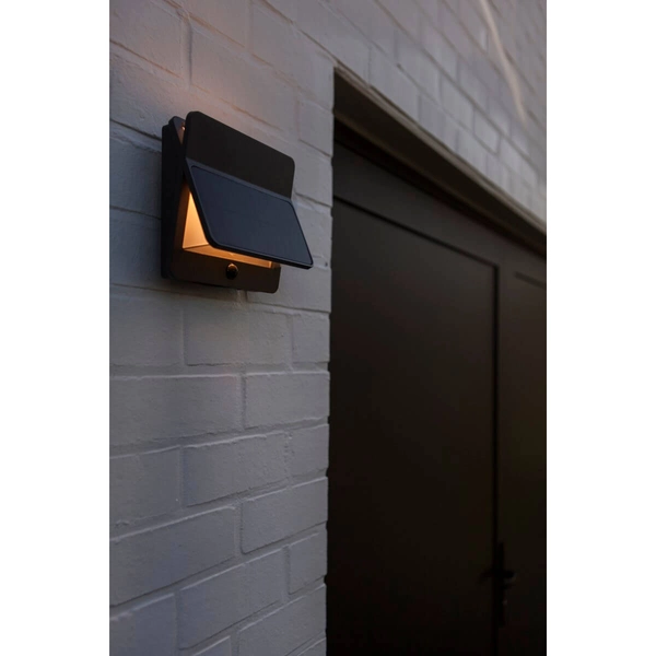 Solarna lampa do ogrodu ścienna ALETA 6915401118 LED 12,6W 3000K IP54 szara