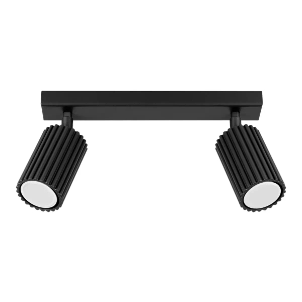 Sufitowa lampa regulowana Karbon SL.1580 na listwie czarna