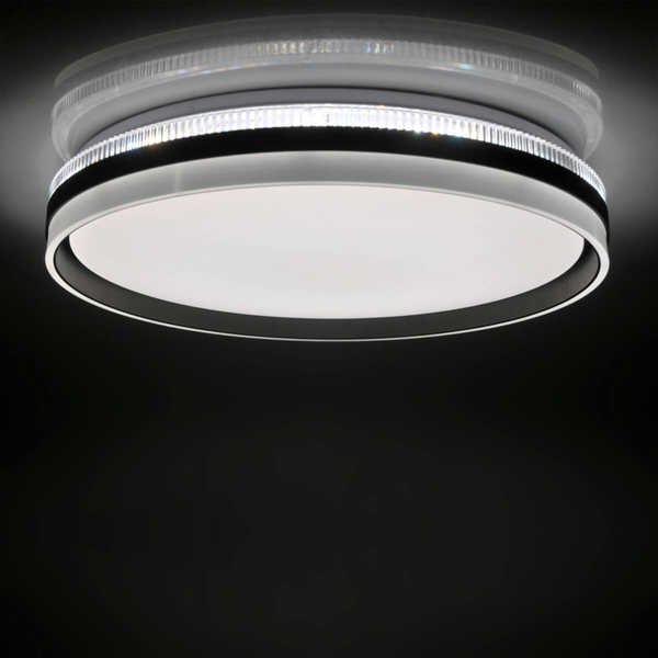 Plafon sufitowy Barbara 326683 Polux LED 72W 3000-6000K IP44 czarny biały