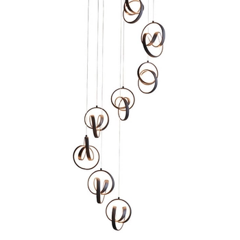 Wisząca lampa Cosma 97625 LED 13,62W 3000K czarny biały