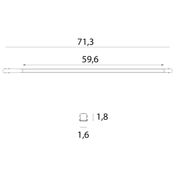 Ściemnialna lampa magnetyczna M0051Z LED 17,4W 2700-5500K czarna