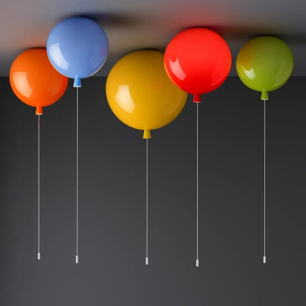 Dekoracyjna lampa wisząca Baloon LWBAL-Z dziecięca żółta